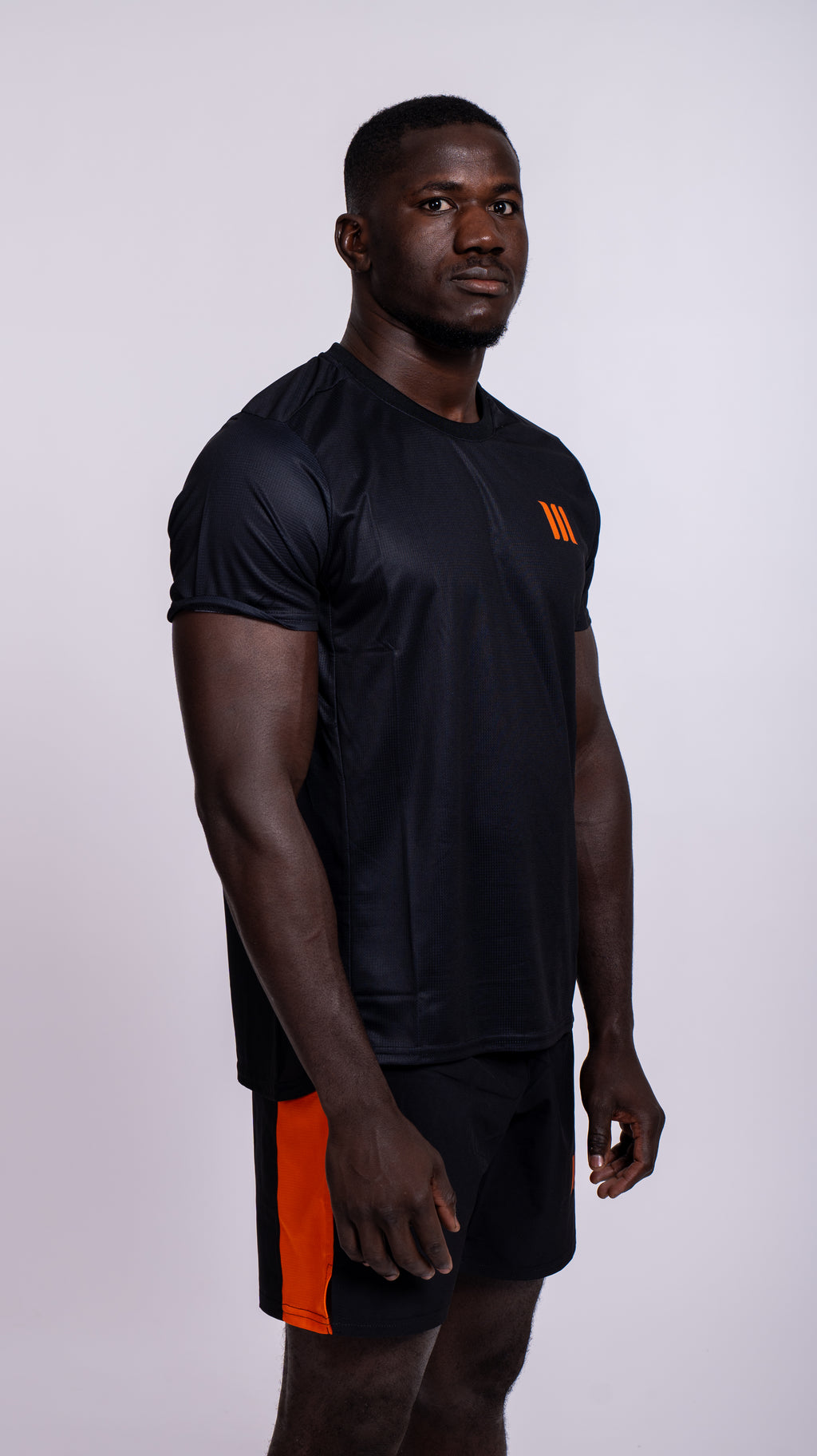 T SHIRT ORANGE NEW BLACK