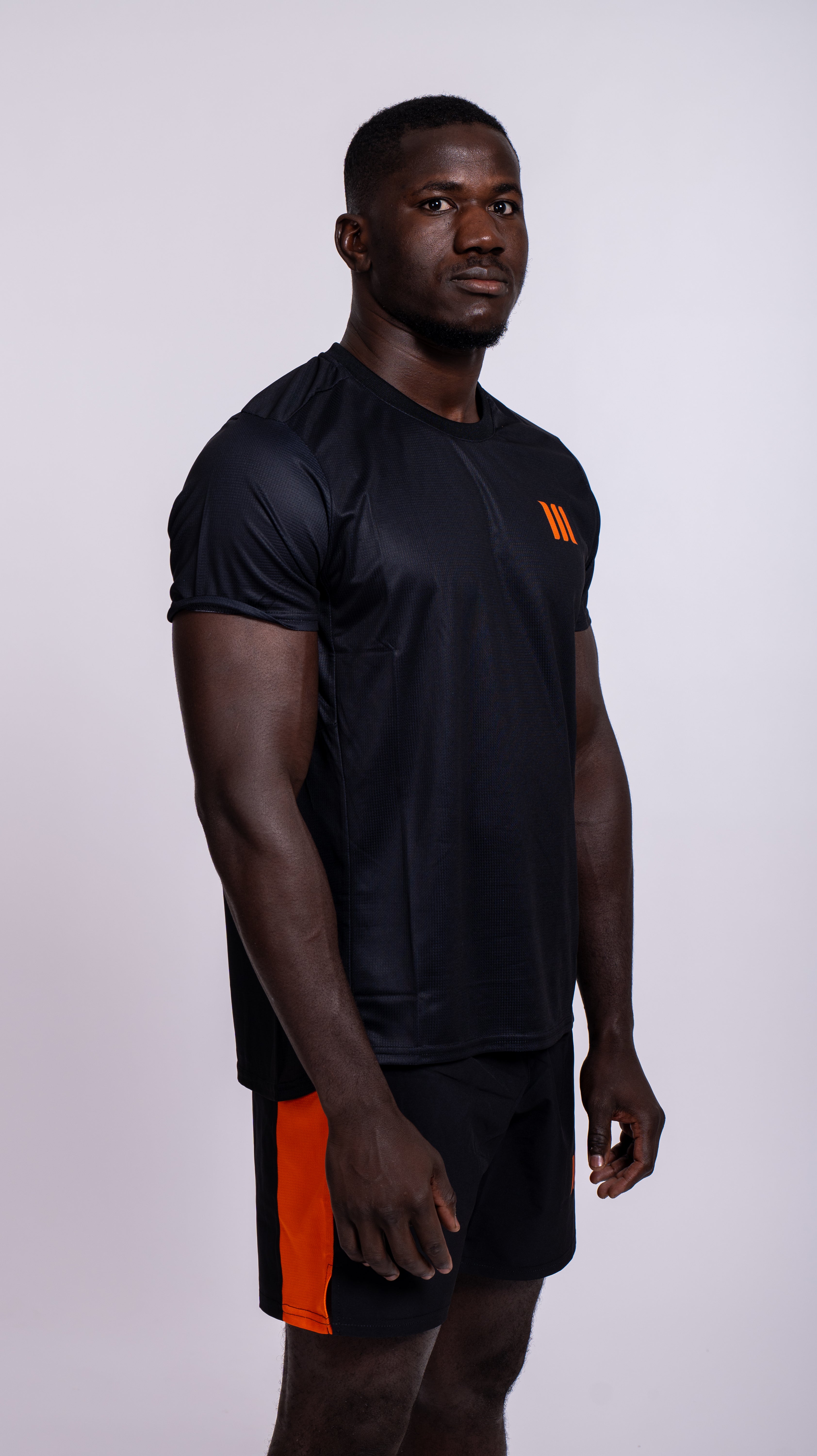 T SHIRT ORANGE NEW BLACK